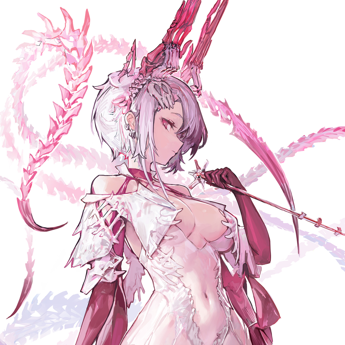 This is a pixiv picture whose title is Witch of Bone.