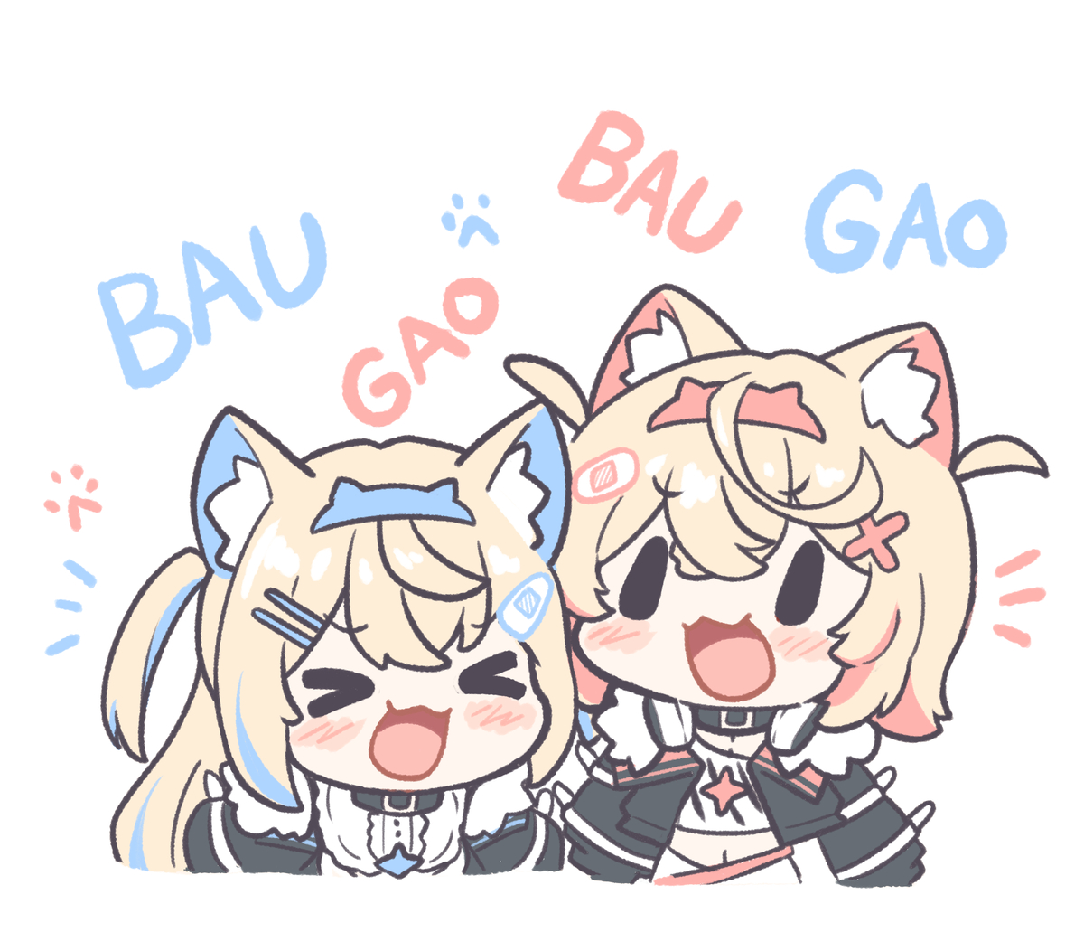 This is a pixiv picture whose title is BAUBAU GAOGAO!!.