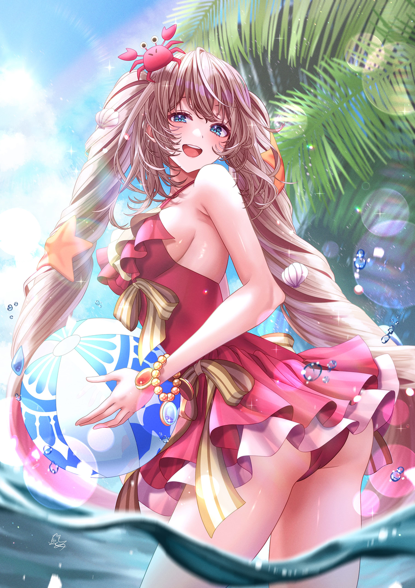 This is a pixiv picture whose title is 🌊.