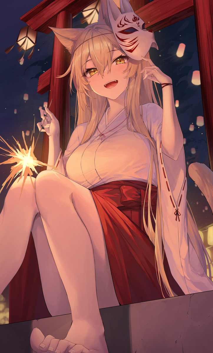 This is a pixiv picture whose title is 夏祭り.