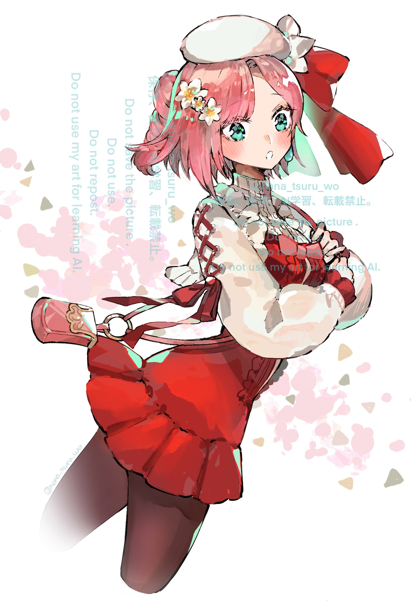 This is a pixiv picture whose title is [skeb]春っぽい彼女.