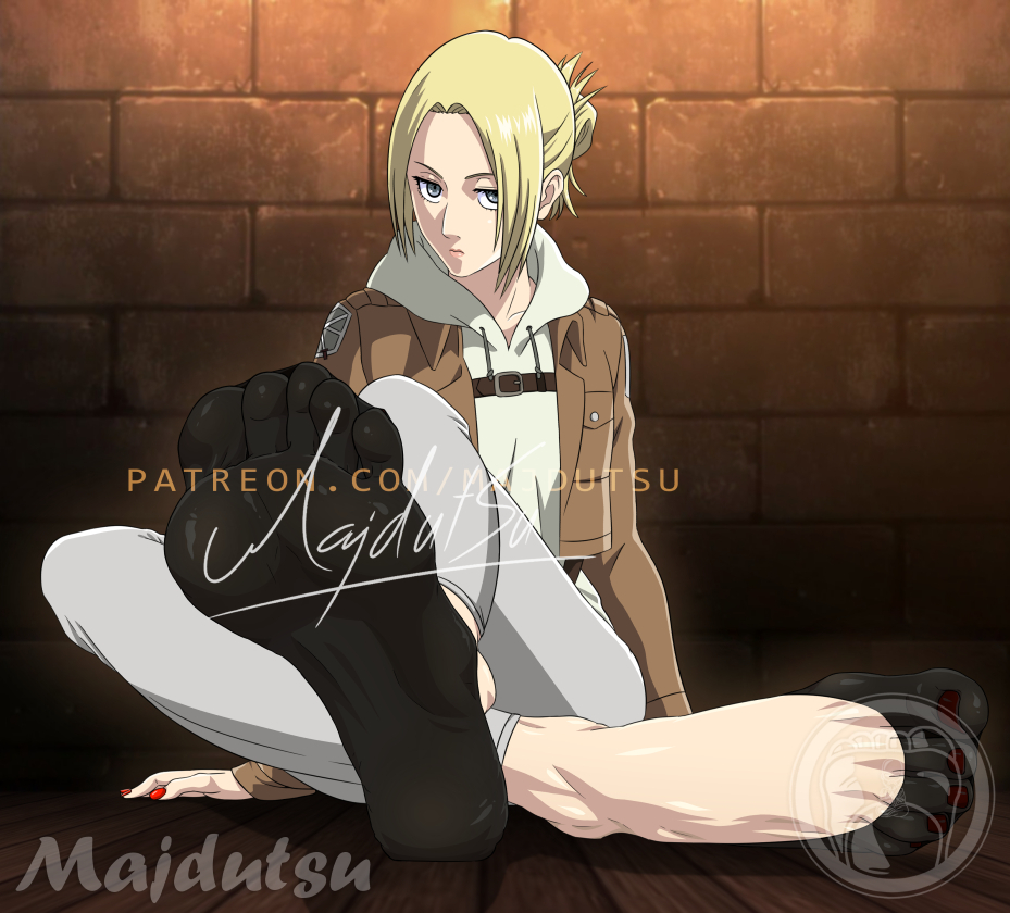 This is a pixiv picture whose title is Annie Leonhart Feet.