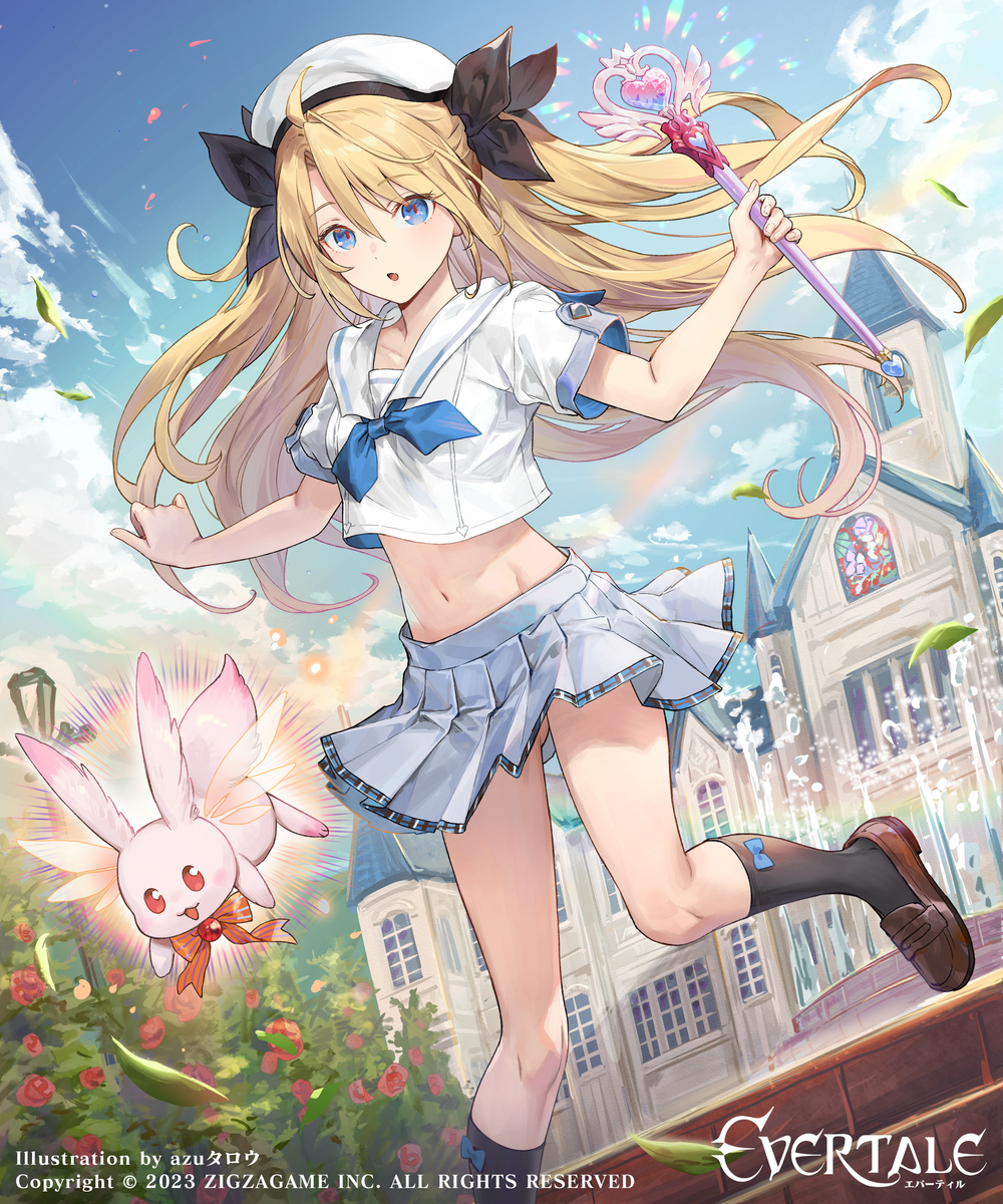 This is a pixiv picture whose title is 【仕事絵】エバーテイル　夢幻の魔法少女「アリス」.