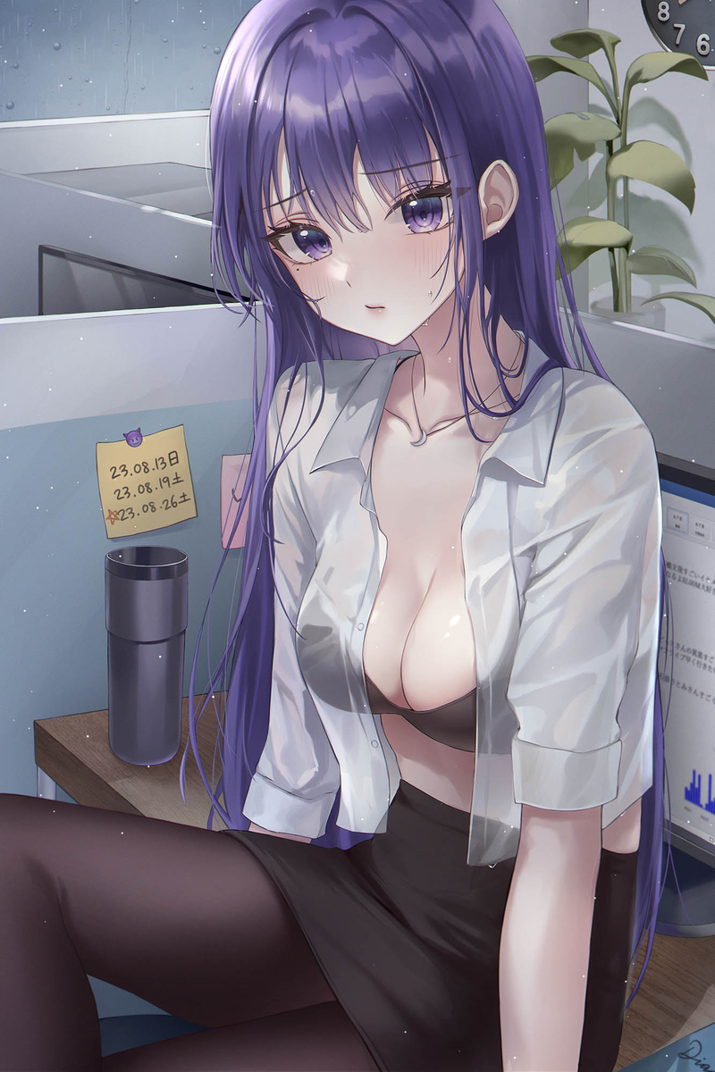 This is a pixiv picture whose title is 雷電将軍💧.