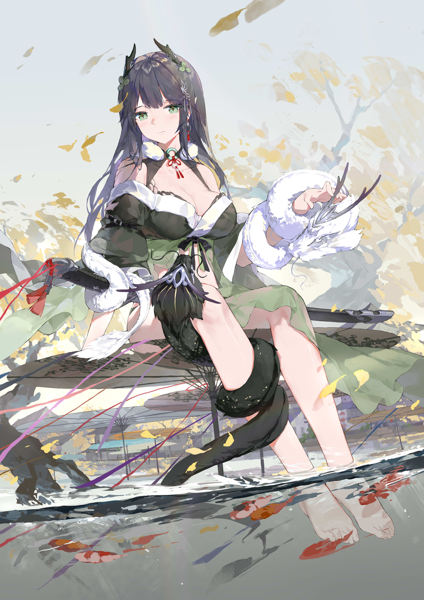This is a pixiv picture whose title is 匣中三尺水.