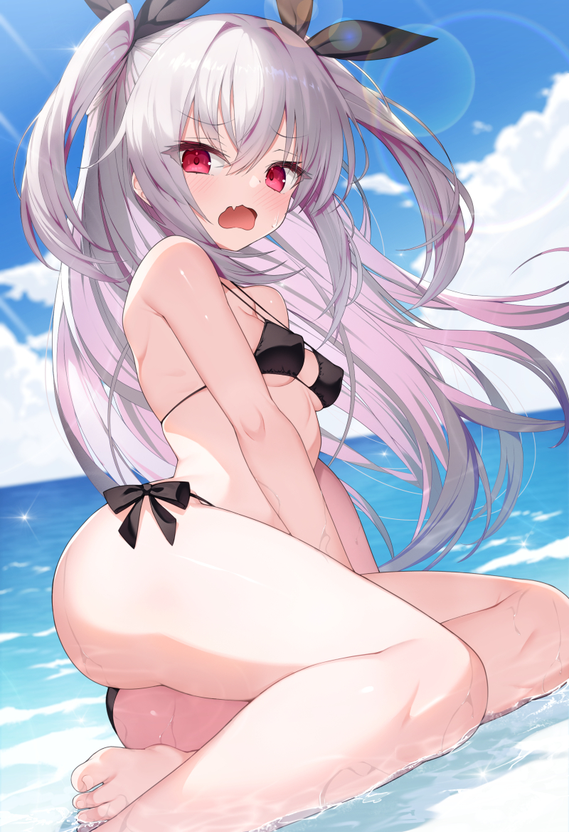 This is a pixiv picture whose title is 暑すぎる…④.