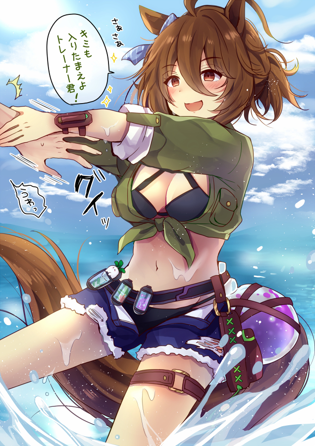 This is a pixiv picture whose title is 夏空ハレーション.