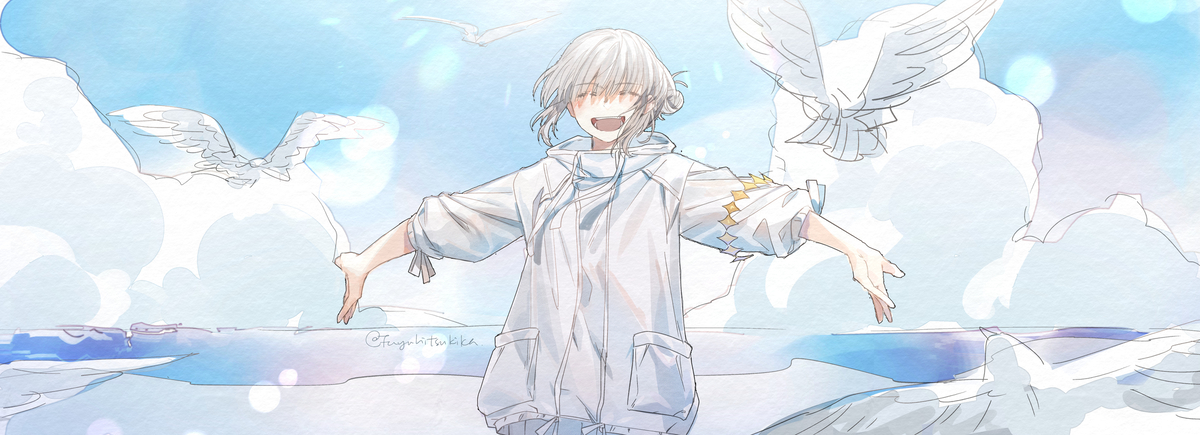 This is a pixiv picture whose title is 夏の夢.