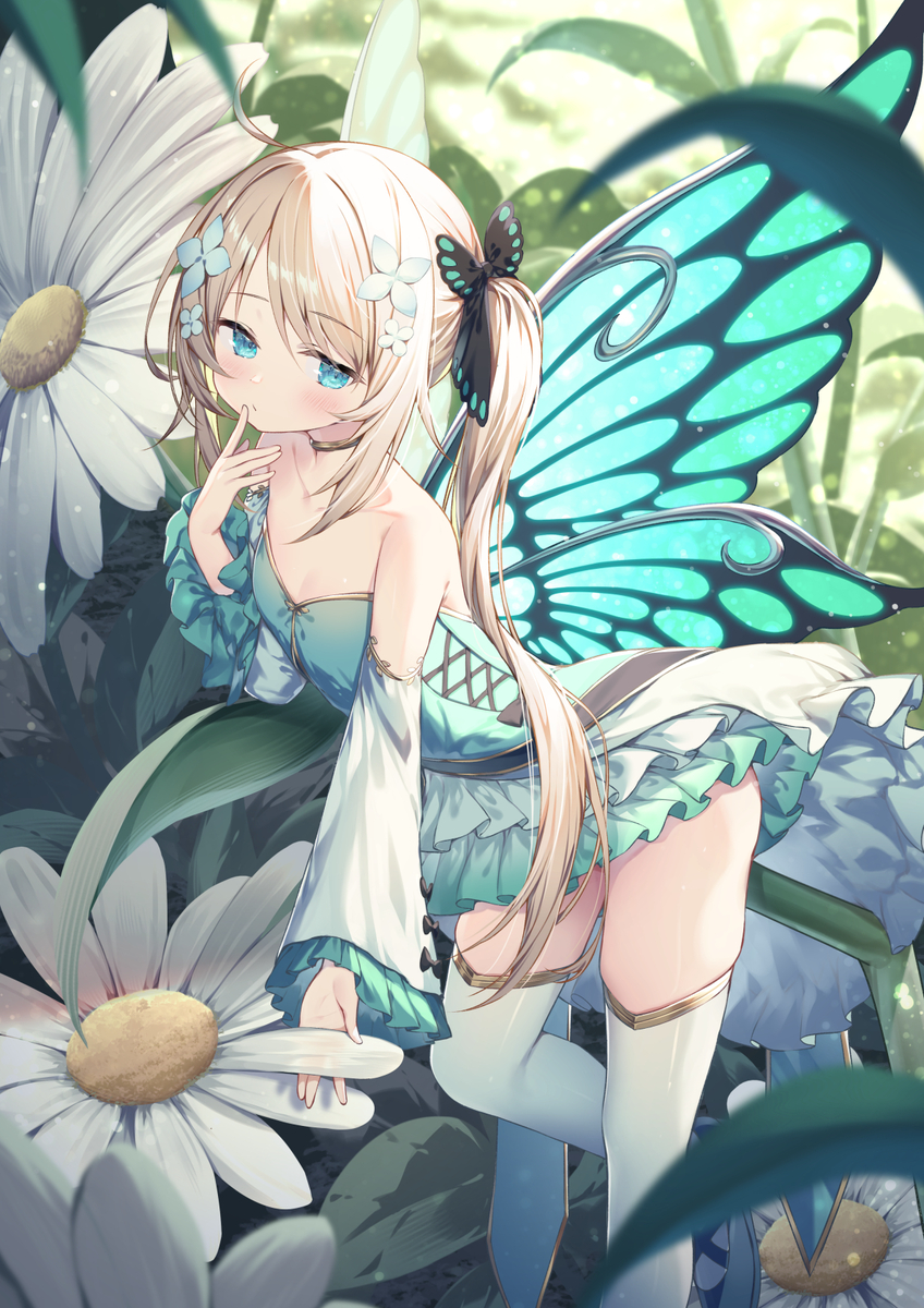 This is a pixiv picture whose title is 妖精.