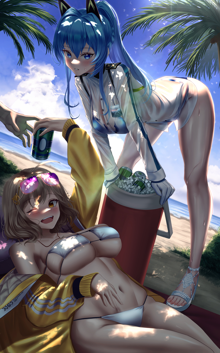 This is a pixiv picture whose title is 🍻☀️🏖️ V.2.