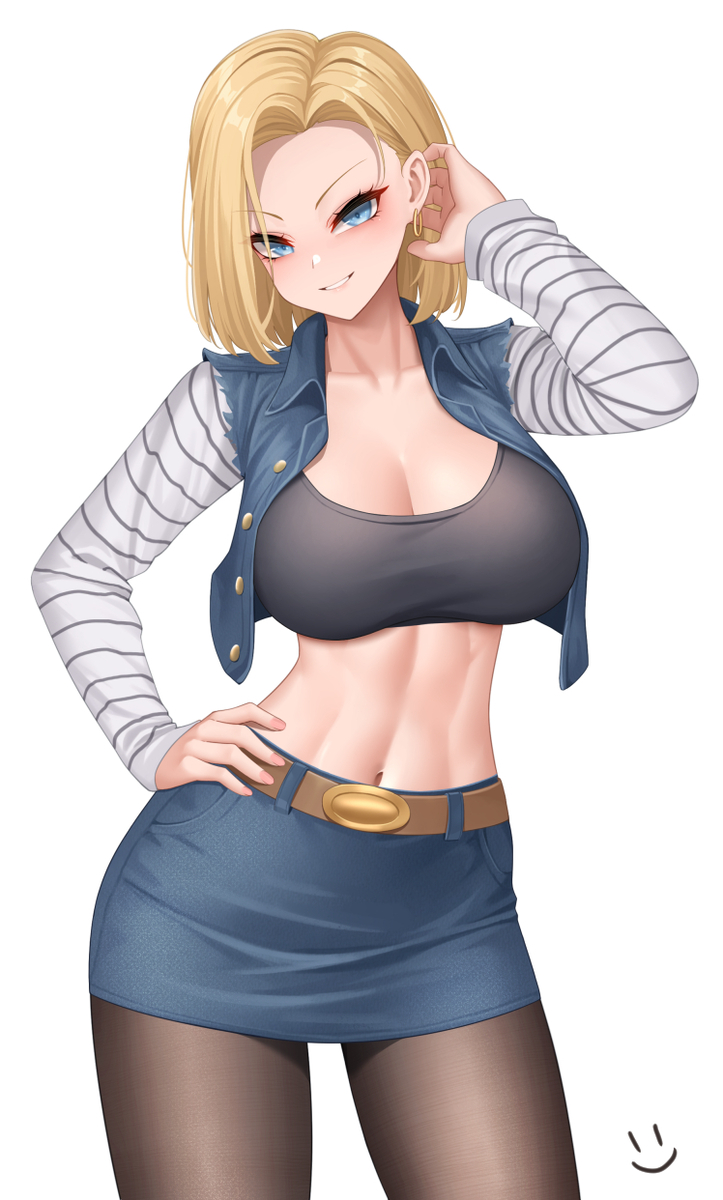 This is a pixiv picture whose title is 18号.