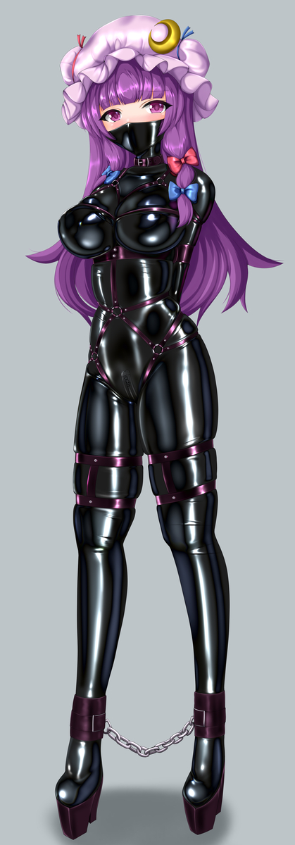 This is a pixiv picture whose title is ボンデージパチュリー.