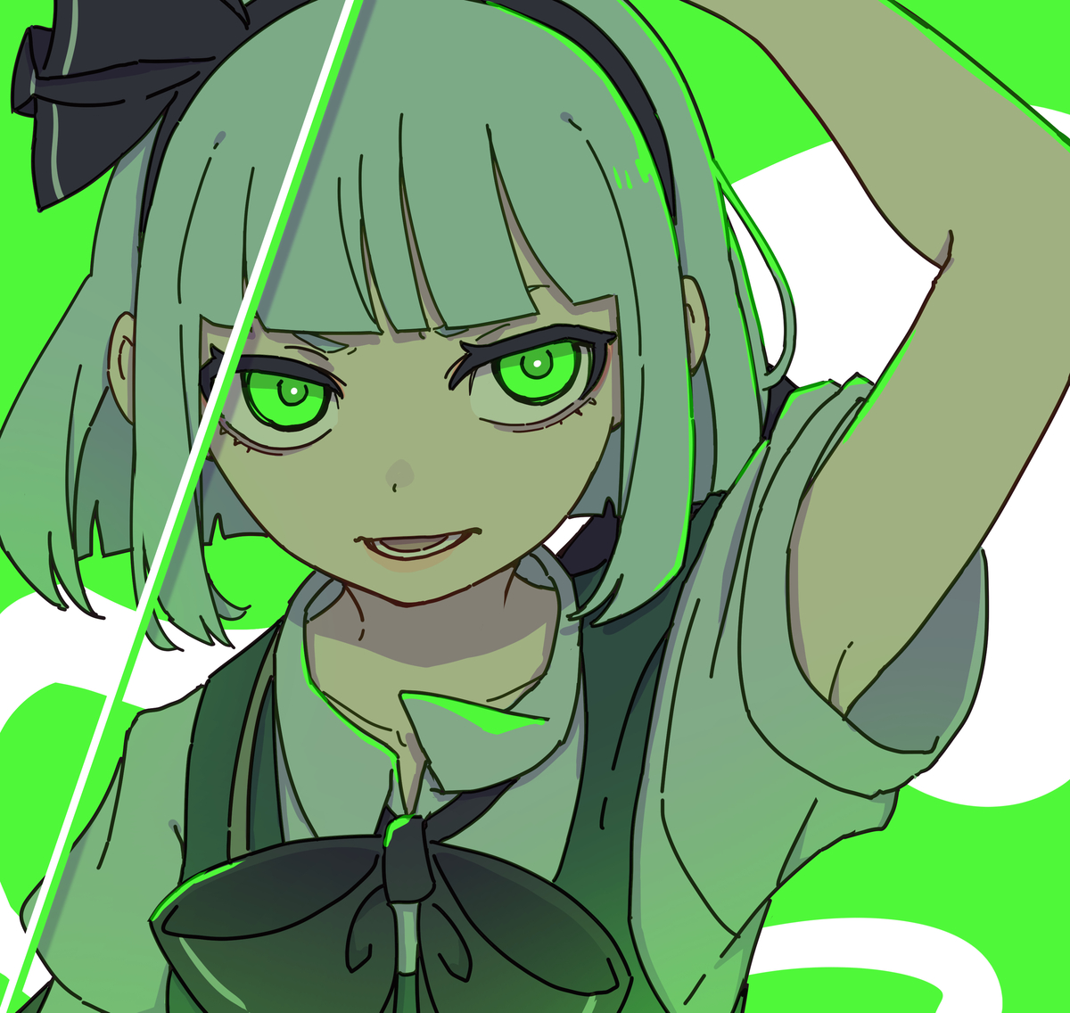 This is a pixiv picture whose title is 妖夢の日.