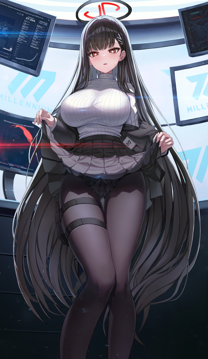 This is a pixiv picture whose title is 調月リオ.