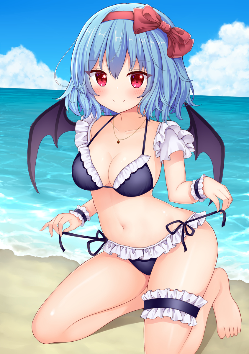 This is a pixiv picture whose title is このヒモを引っ張ったら.