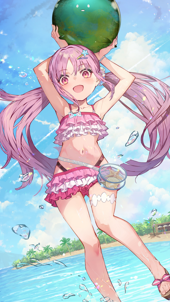 This is a pixiv picture whose title is 水着タマちゃん!!.
