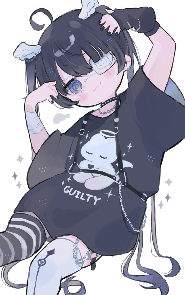 This is a pixiv picture whose title is 厨二病な子.