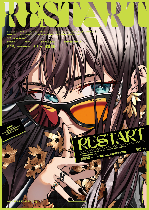 This is a pixiv picture whose title is C102新刊　RESTART.