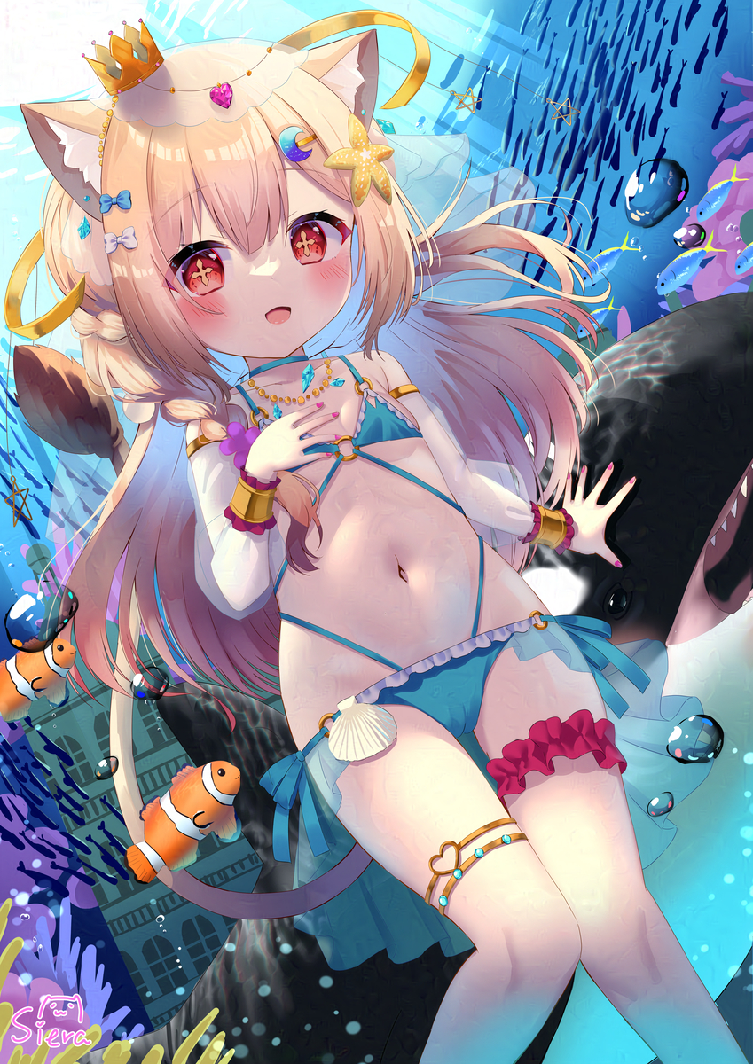 This is a pixiv picture whose title is 水着なアロケルちゃん？.