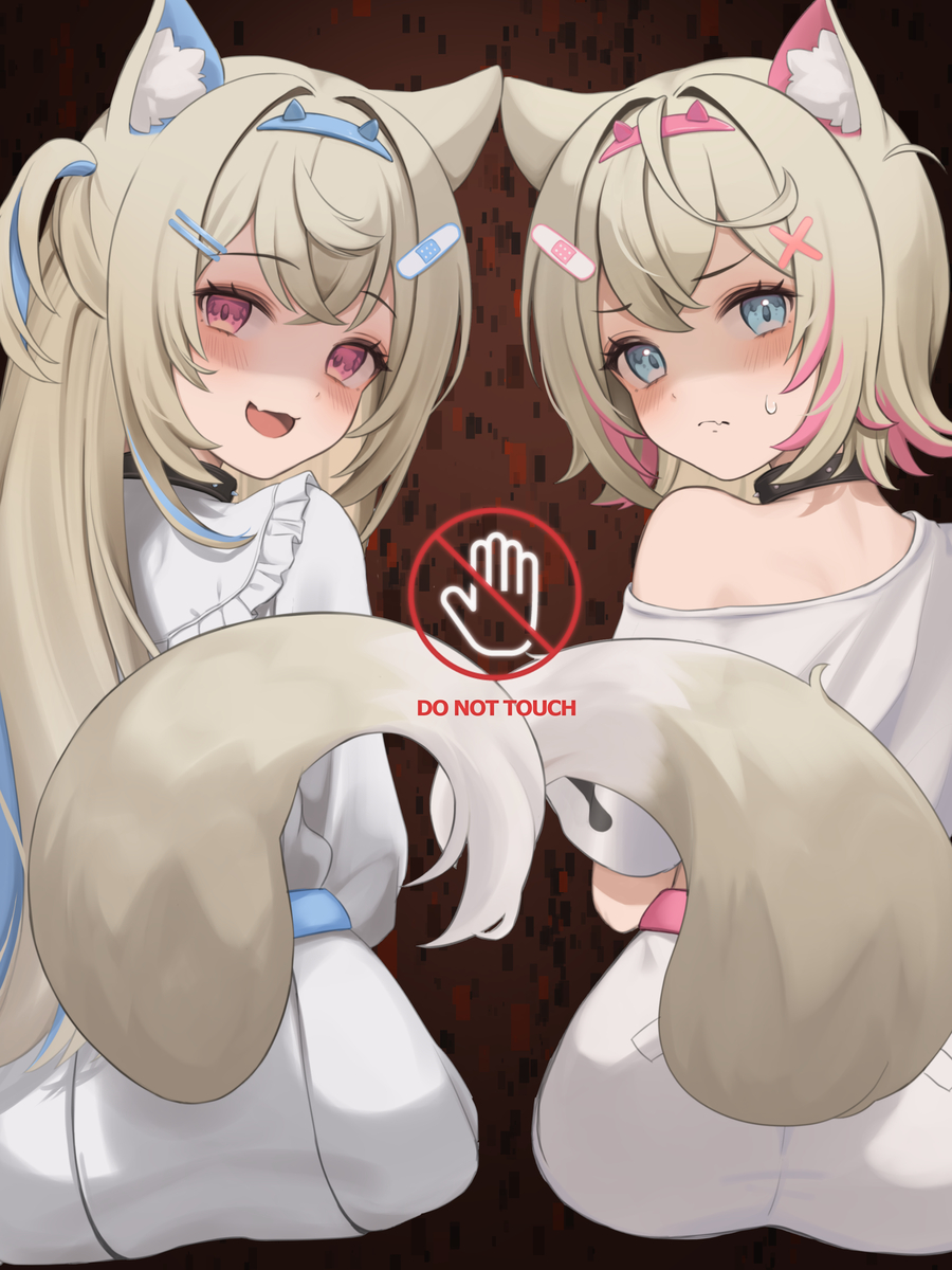 This is a pixiv picture whose title is FUWAMOCO DANGER ver.