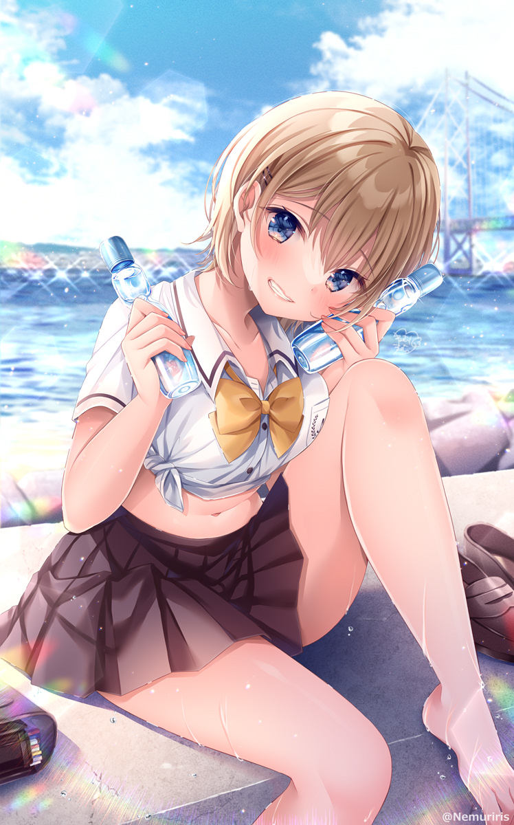 This is a pixiv picture whose title is 「ほい♪いっしょに飲もっ」.