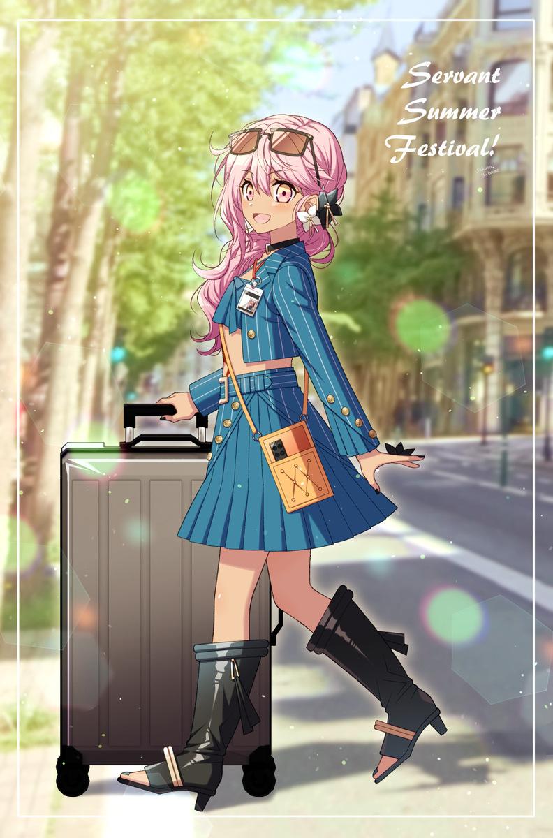 This is a pixiv picture whose title is クロエちゃんお出かけスタイル.