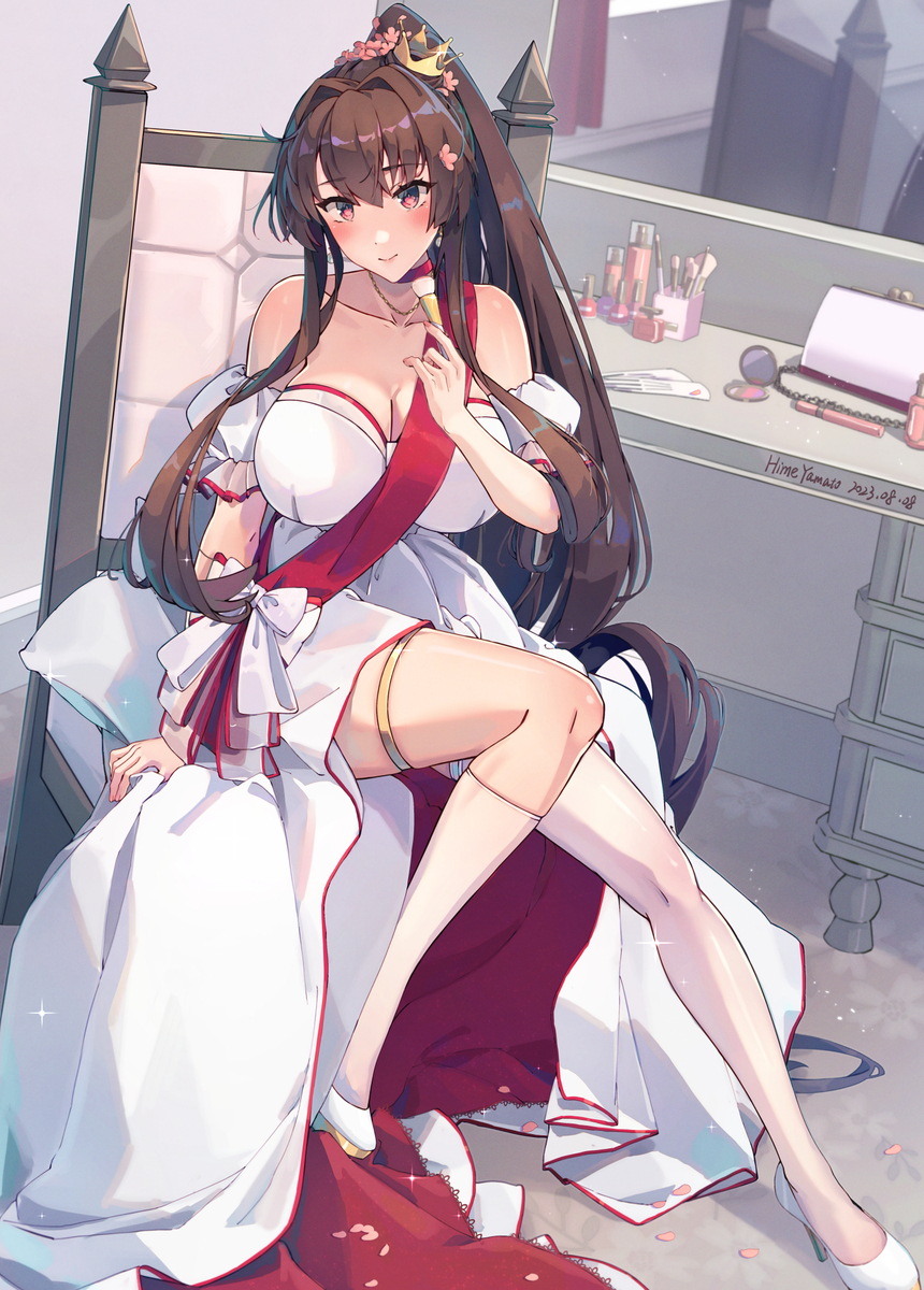 This is a pixiv picture whose title is 大和進水日🌸.
