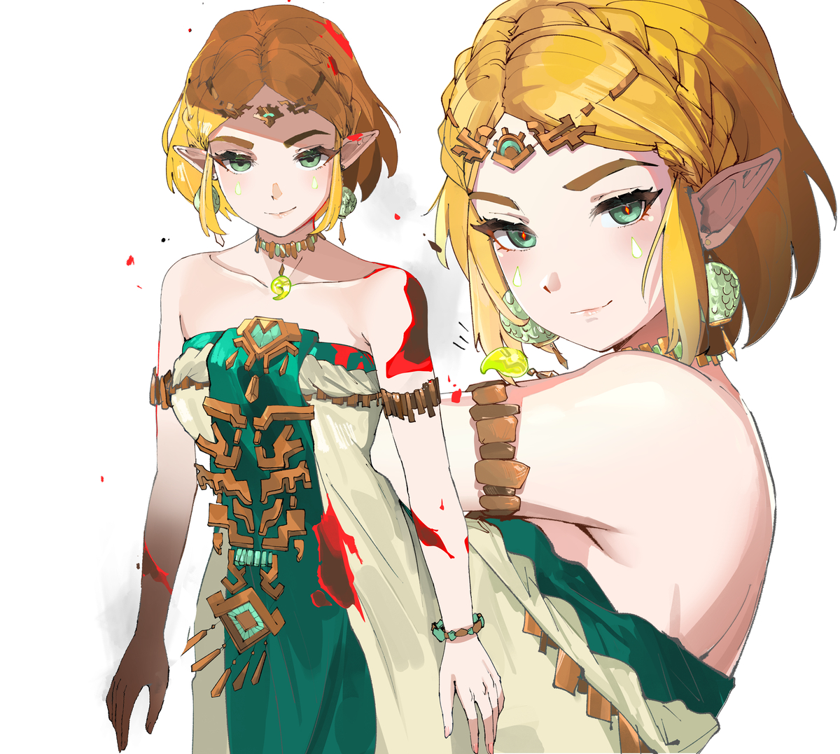 This is a pixiv picture whose title is sus Zeldas.