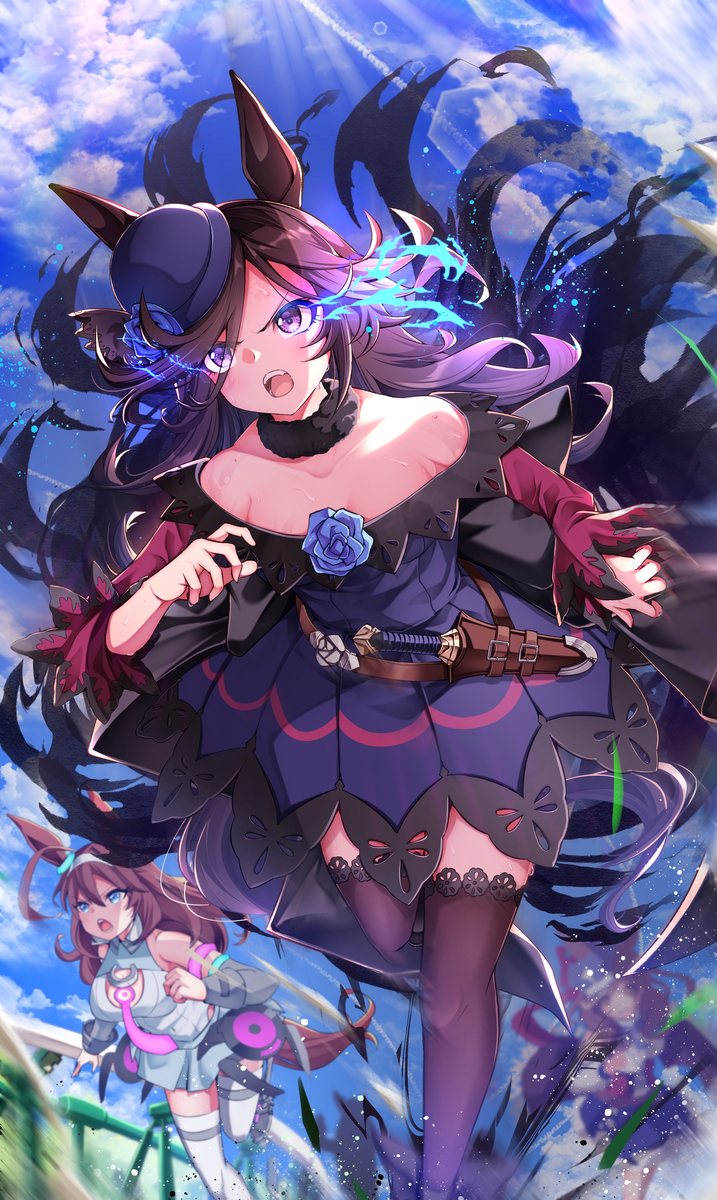 This is a pixiv picture whose title is ライスシャワー！.