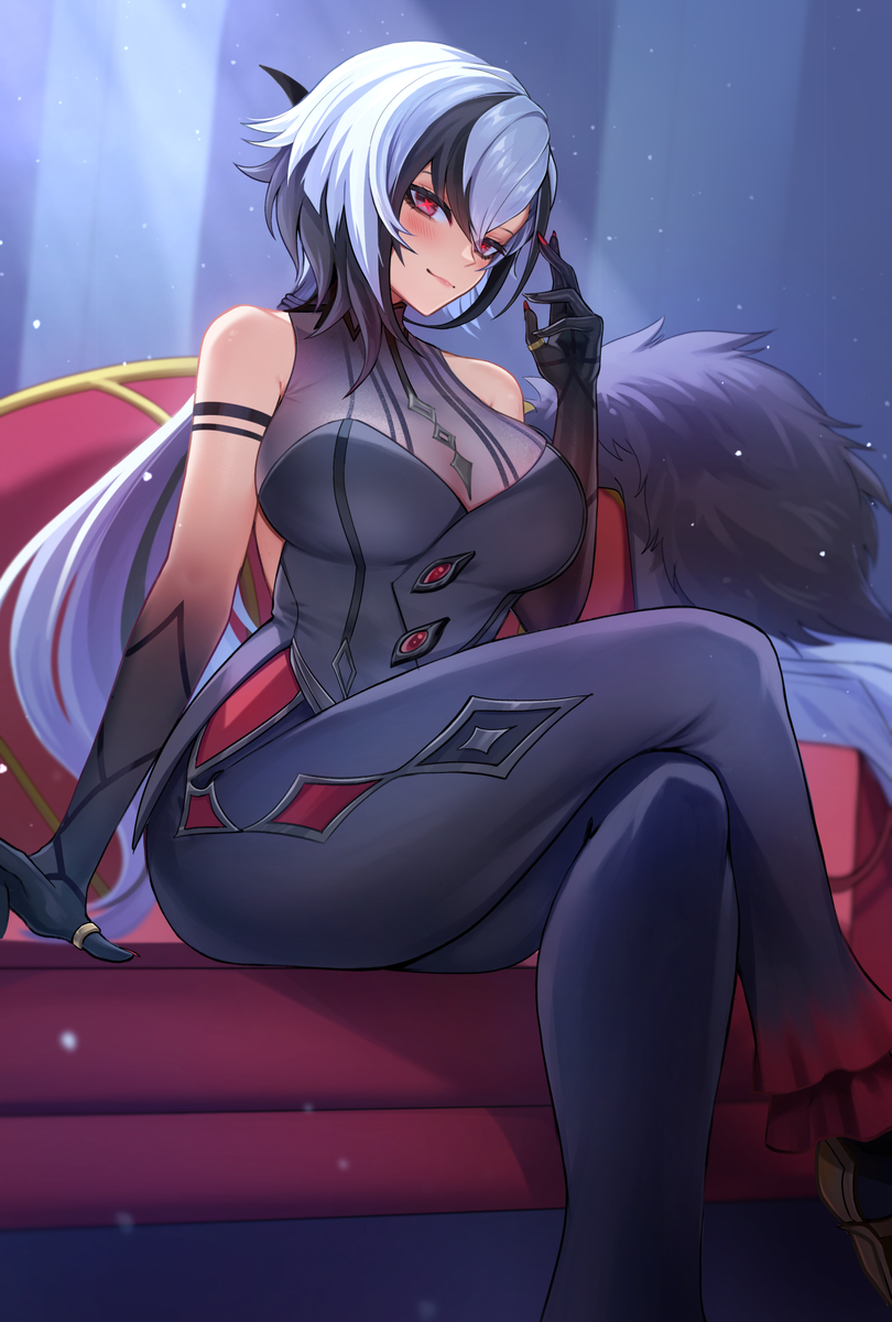 This is a pixiv picture whose title is Harlequin.