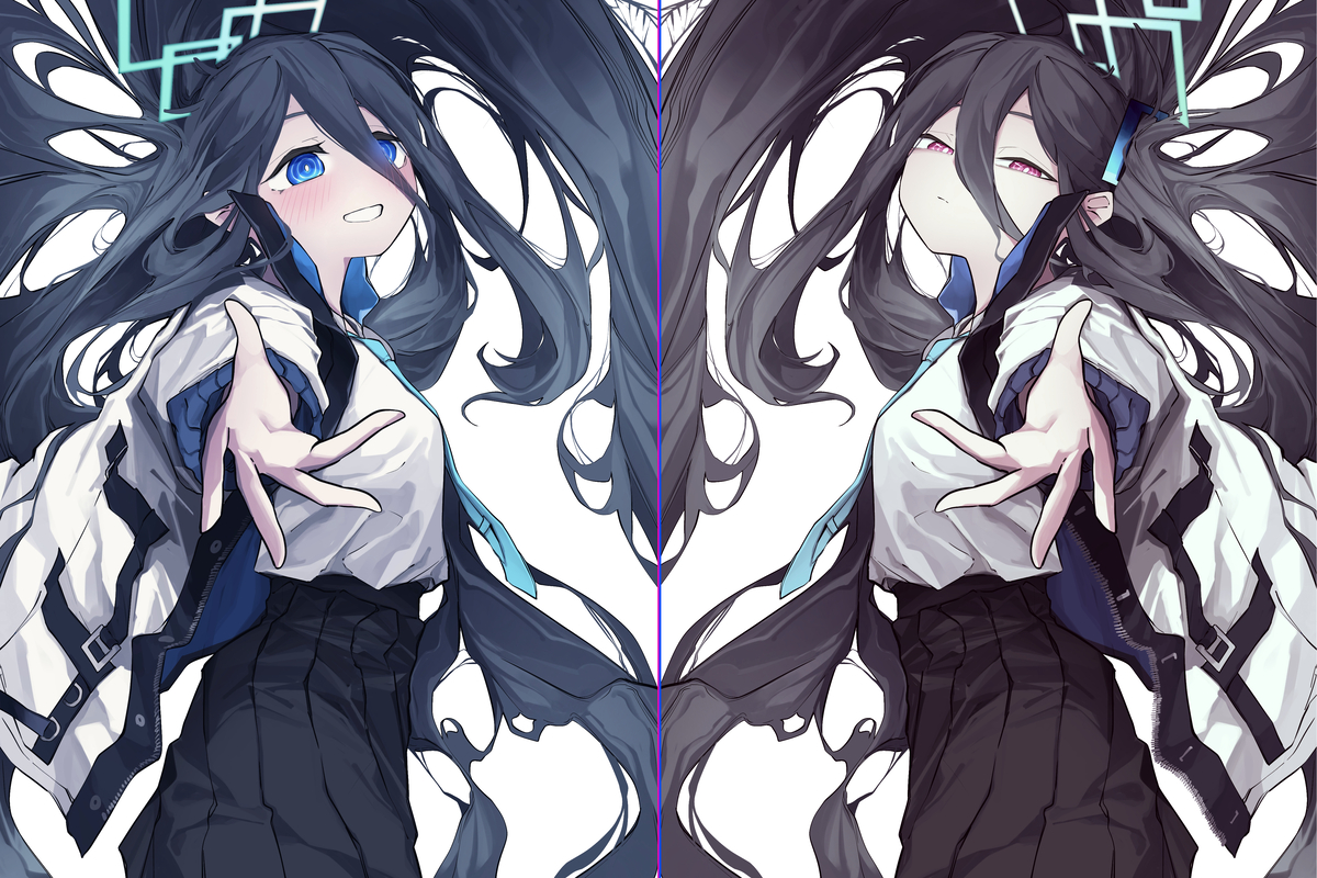 This is a pixiv picture whose title is 天童アリスさんとケイさんかわいい！.