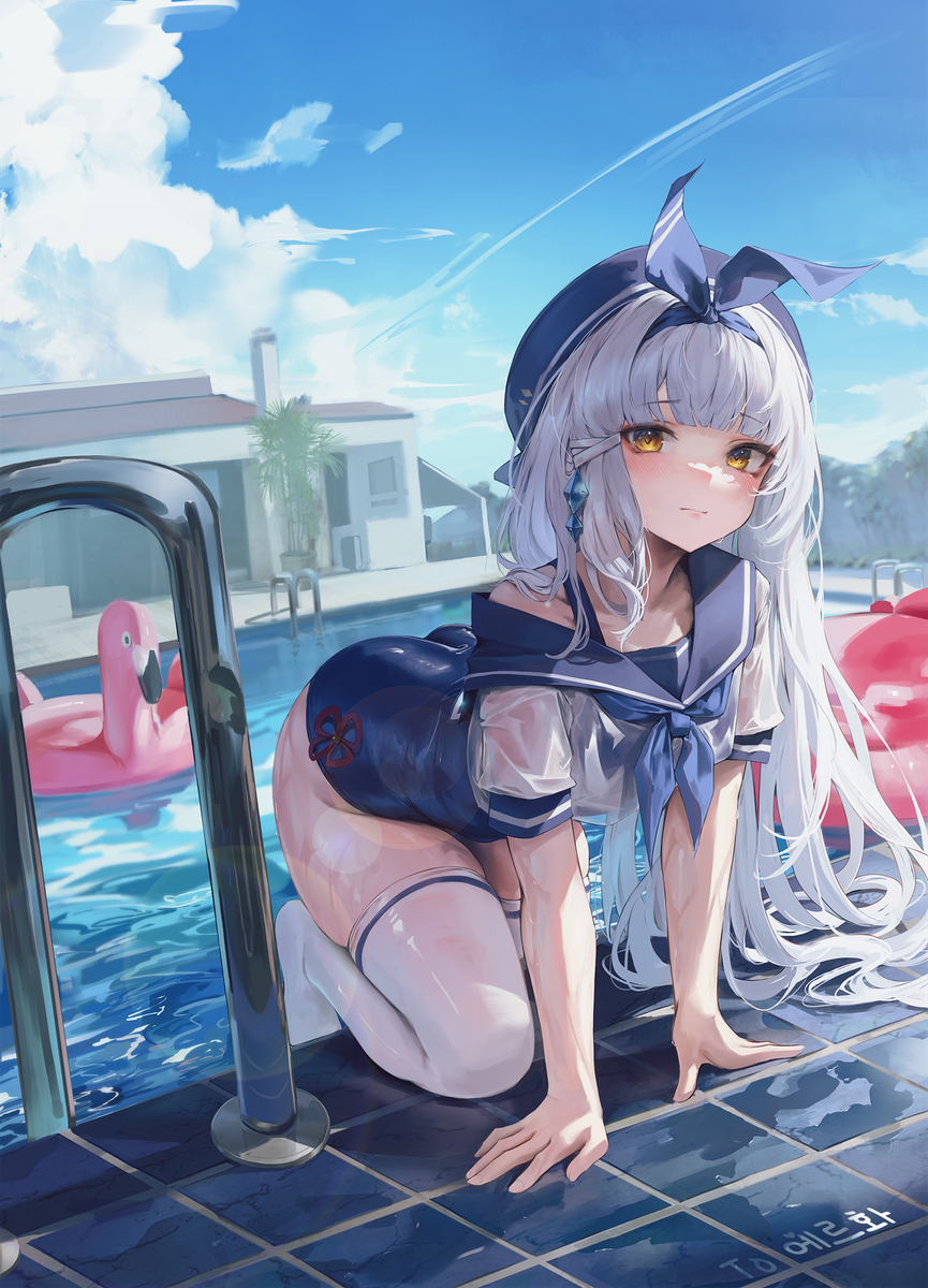 This is a pixiv picture whose title is CM.