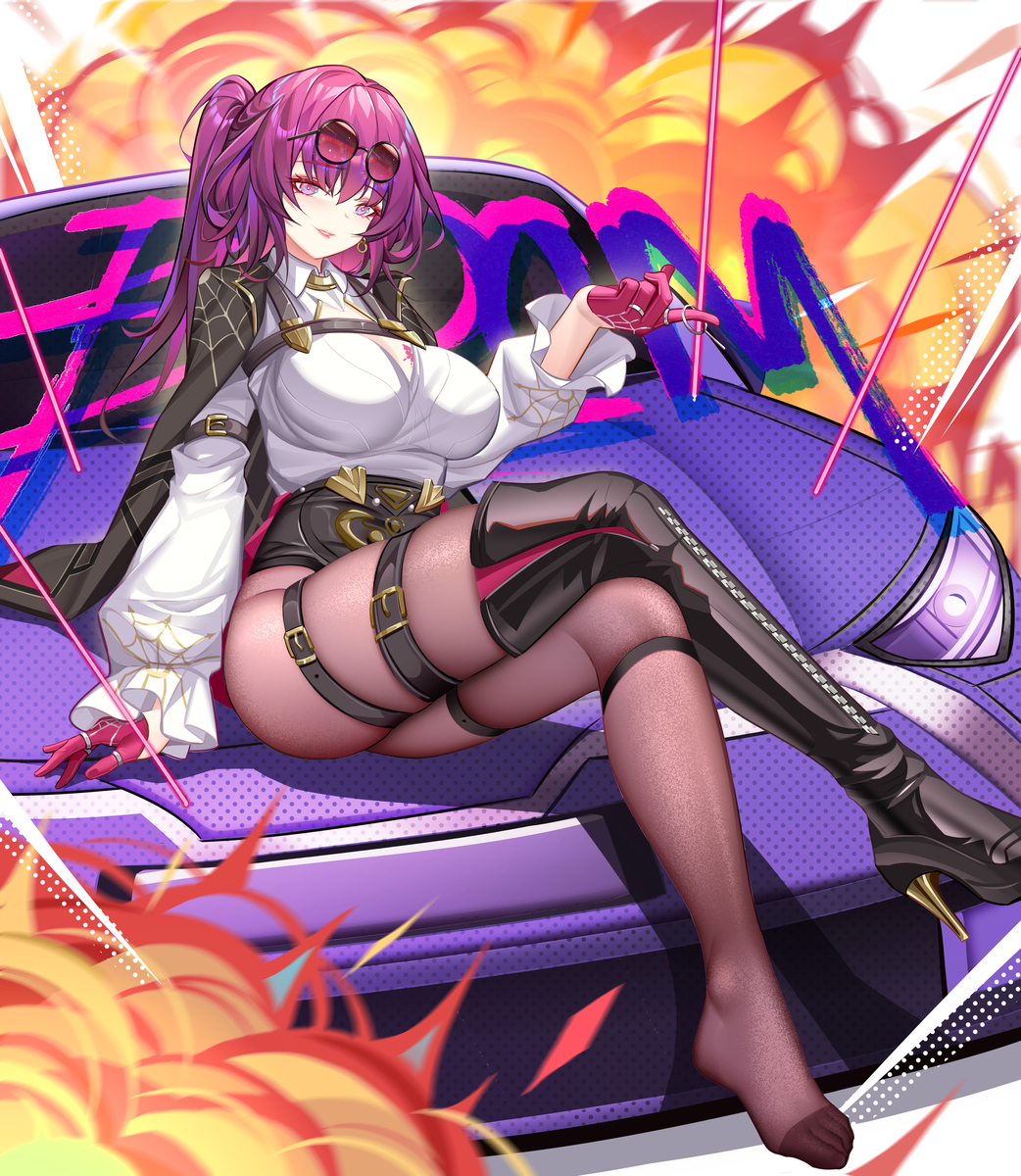 This is a pixiv picture whose title is 卡芙卡.