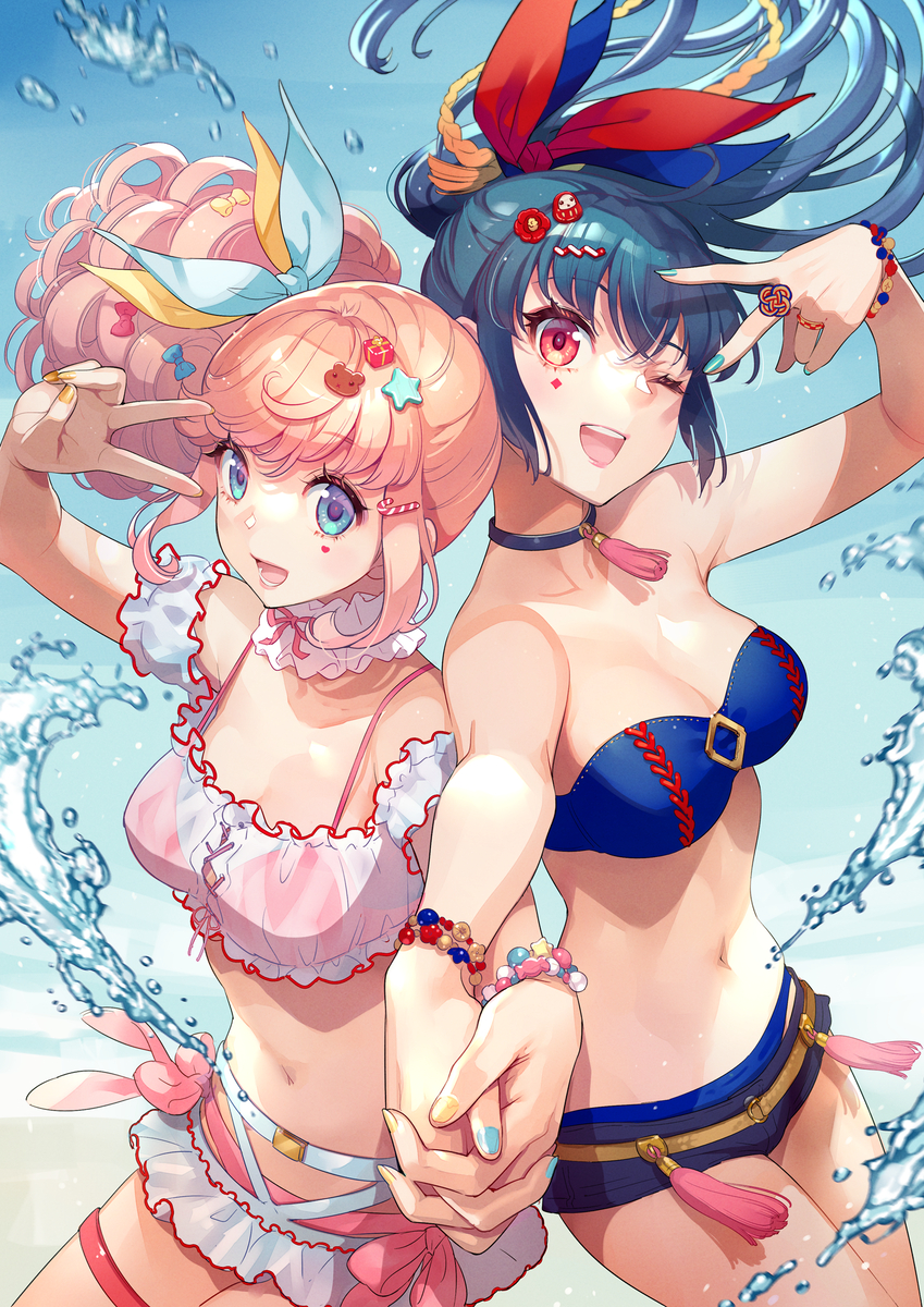 This is a pixiv picture whose title is summer splash !!.