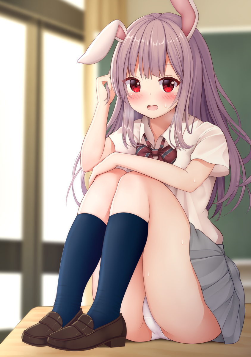 This is a pixiv picture whose title is 美術の授業で.