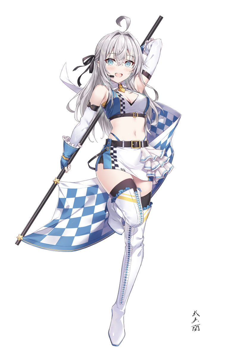 This is a pixiv picture whose title is アーリャさん（レースクイーンver.）.