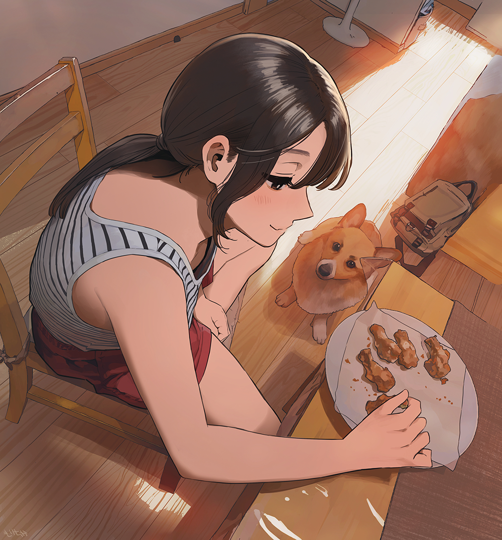 This is a pixiv picture whose title is 毎食感じる圧.