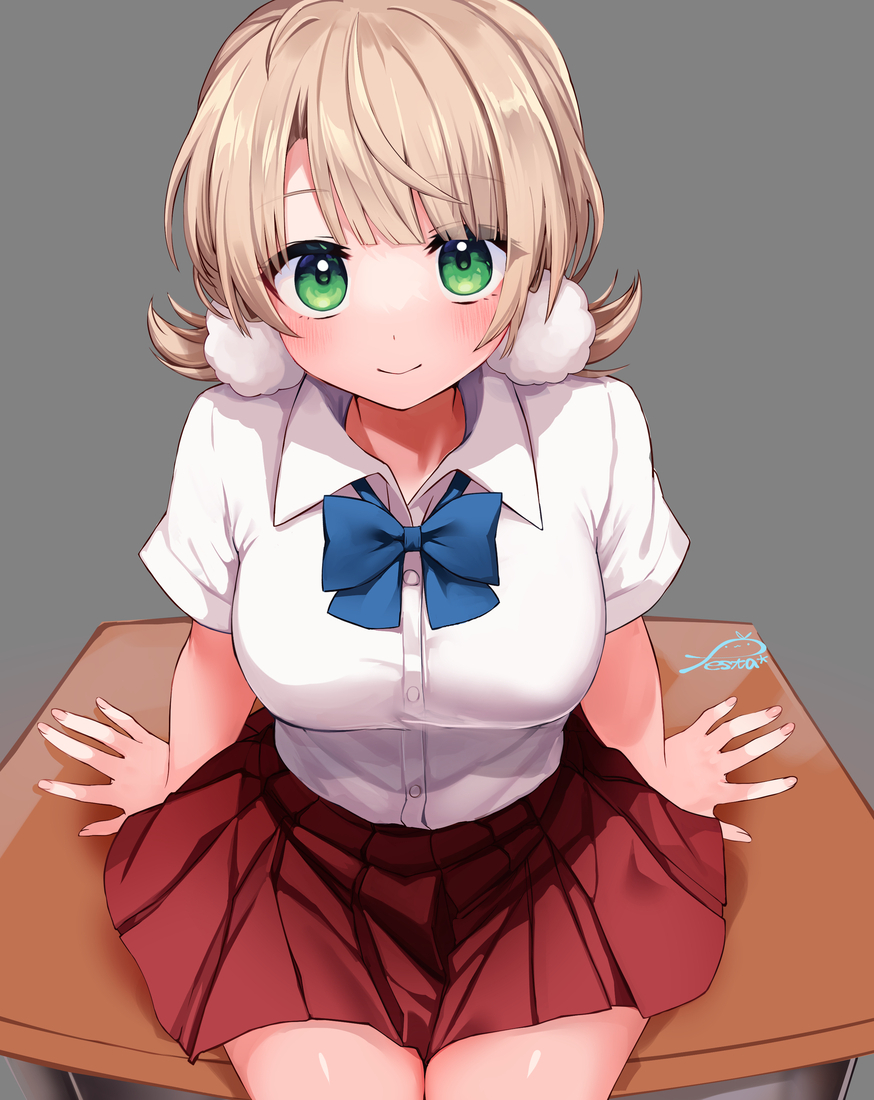 This is a pixiv picture whose title is セルフバスト比べ.