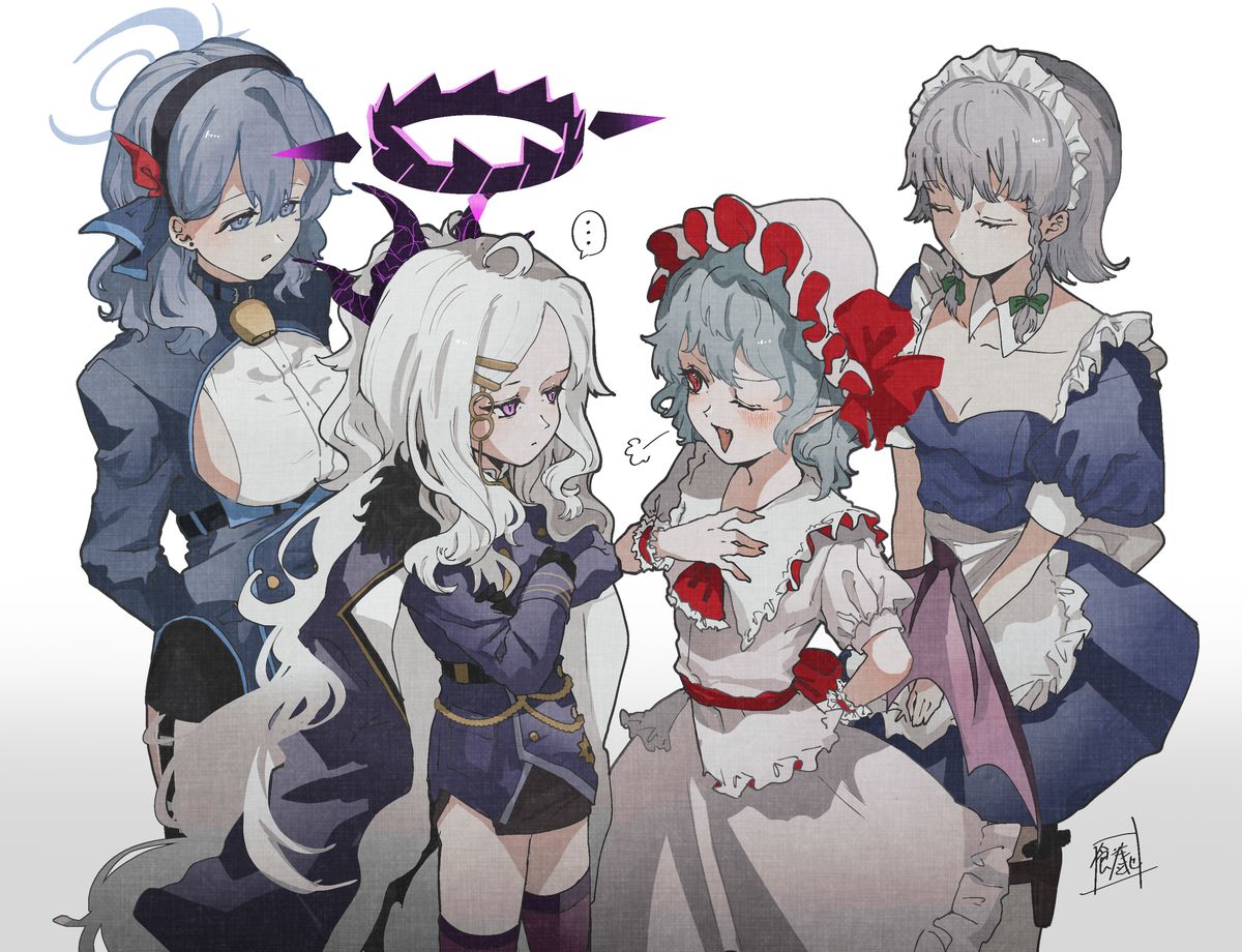 This is a pixiv picture whose title is 主従.