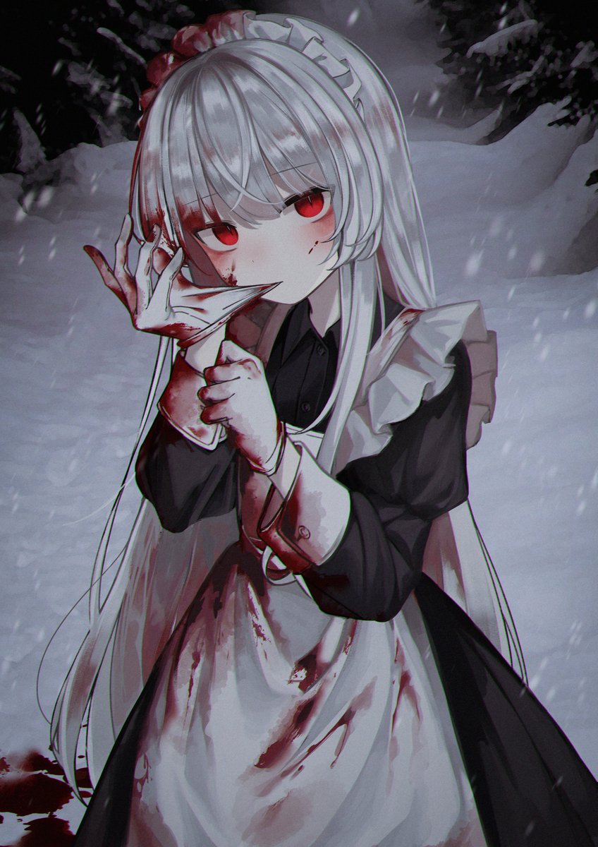 This is a pixiv picture whose title is あなたとめいど.