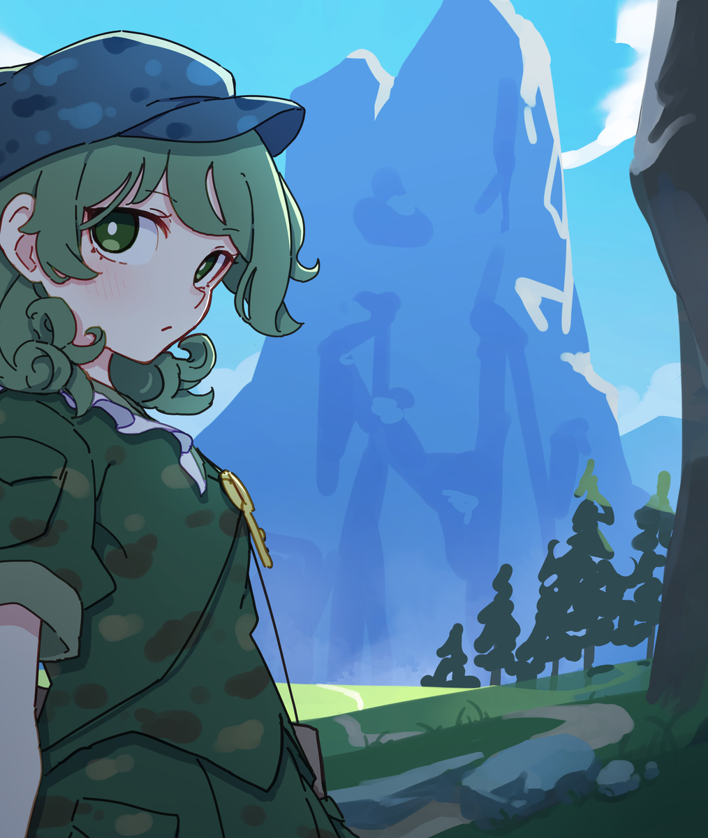 This is a pixiv picture whose title is 山の日.