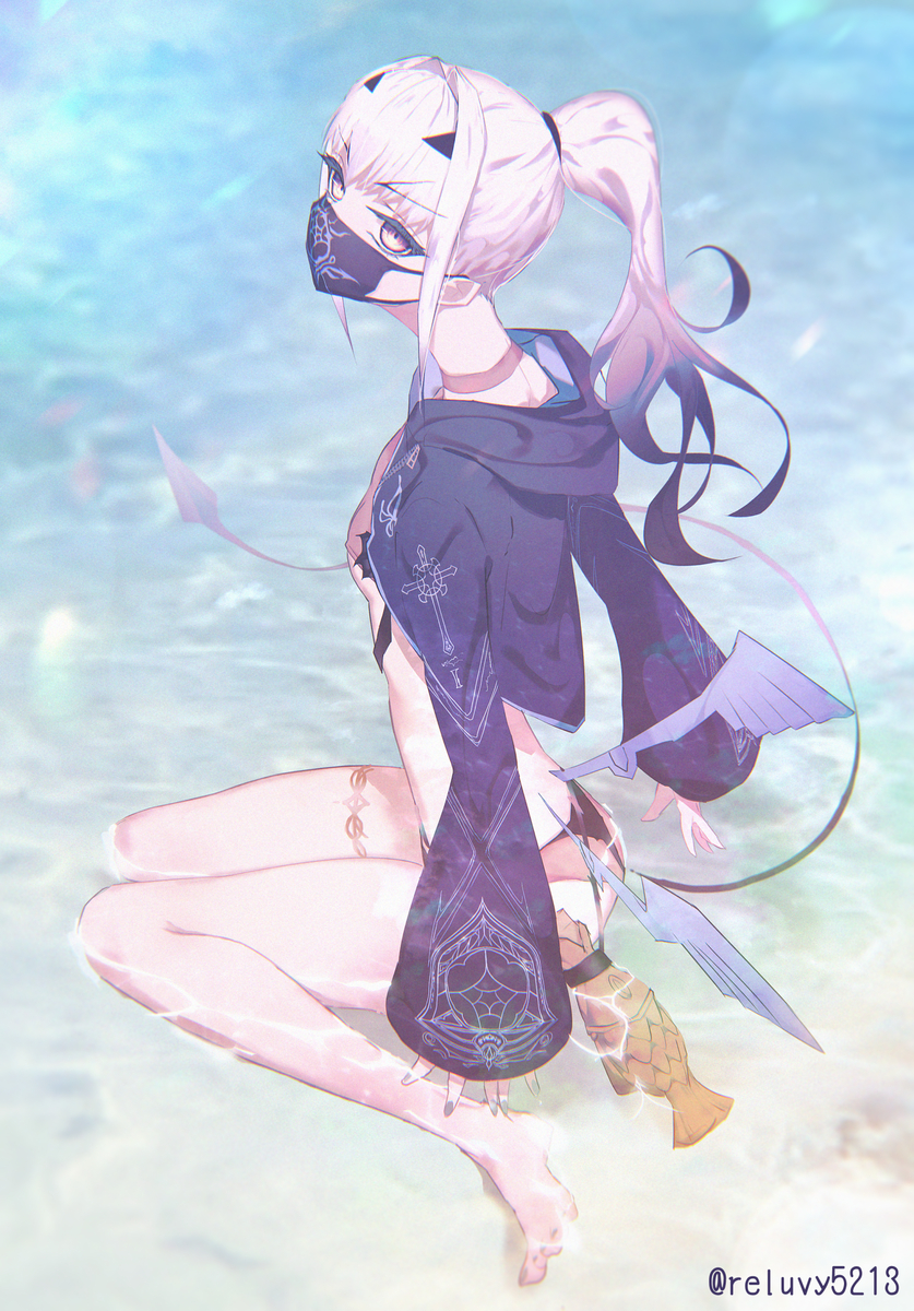 This is a pixiv picture whose title is 水着メリュジーヌ.