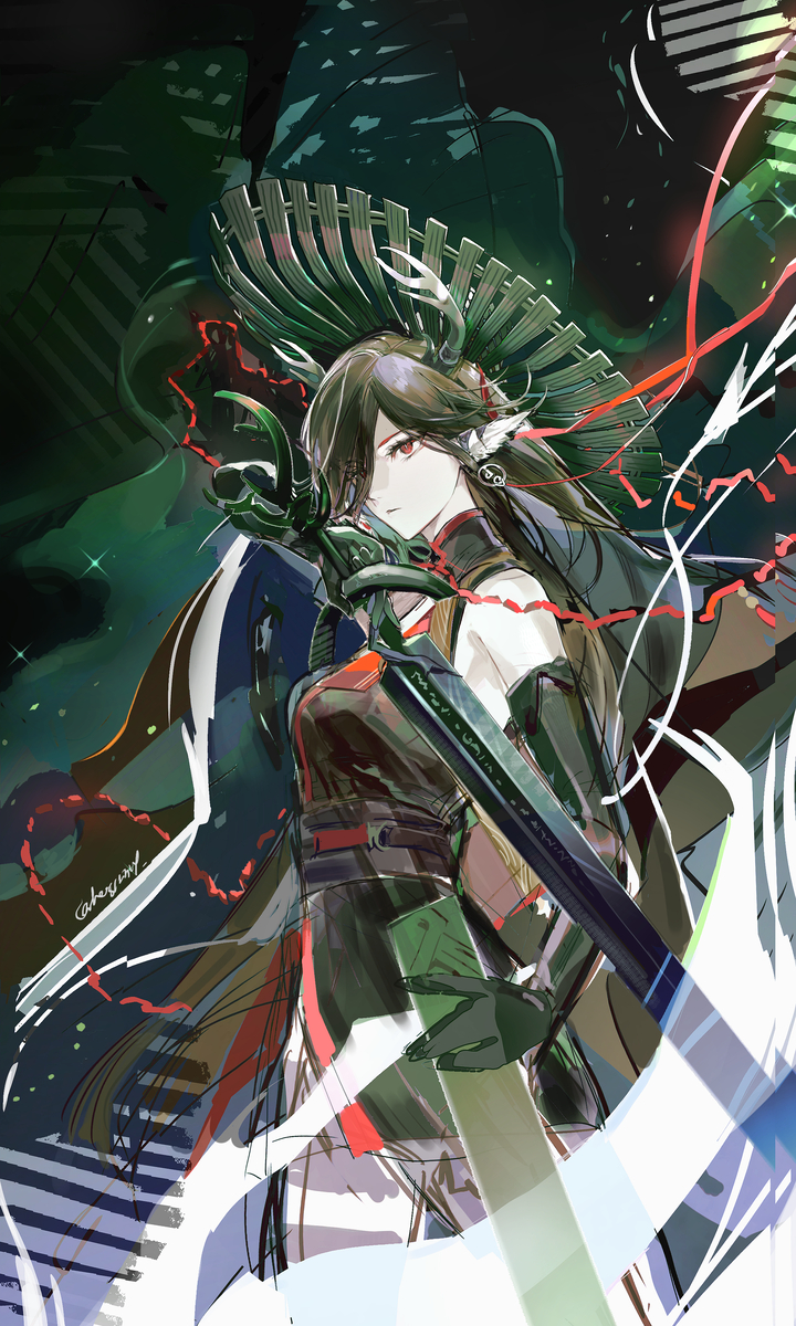 This is a pixiv picture whose title is チウバイアークナイツ 明日方舟.