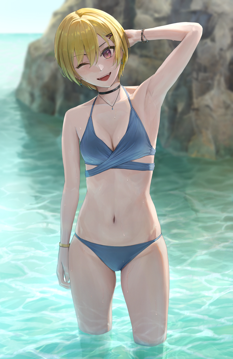 This is a pixiv picture whose title is 海④ 西城樹里.