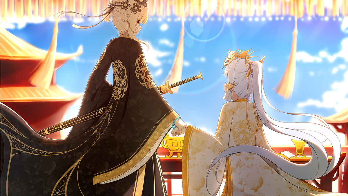This is a pixiv picture whose title is 荧鹭-有凤来仪-随圣驾.