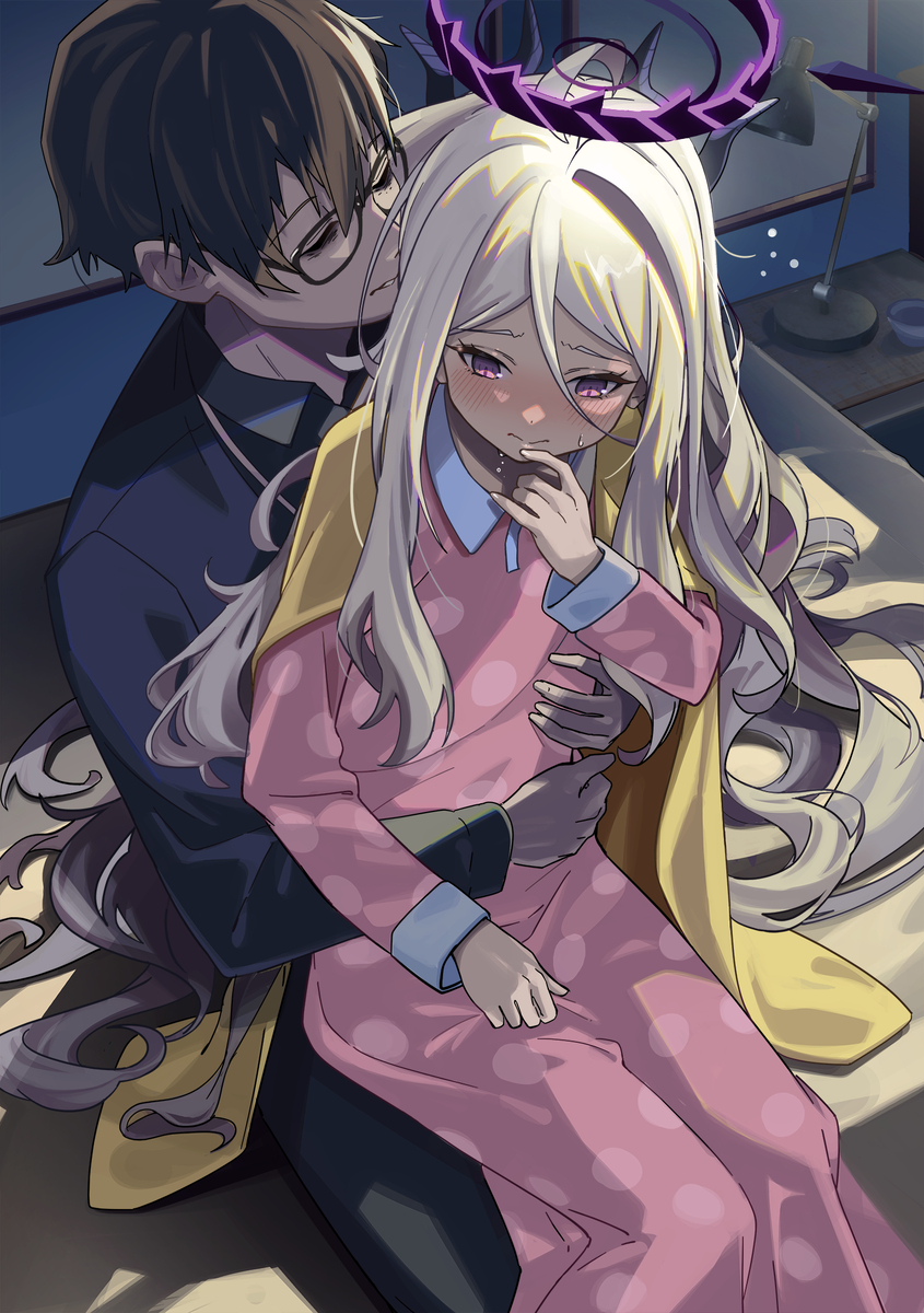 This is a pixiv picture whose title is ヒナ吸い.
