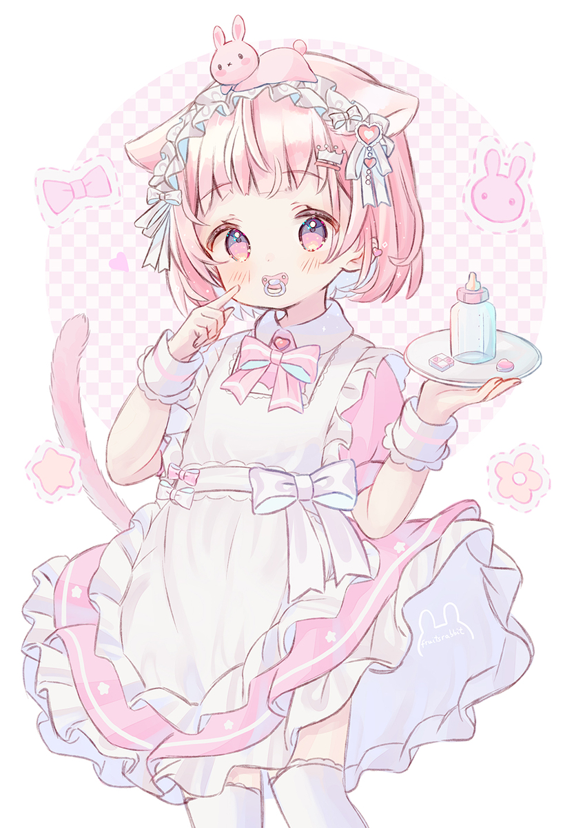 This is a pixiv picture whose title is にゃ～🍼.