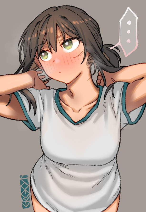 This is a pixiv picture whose title is 「...」.