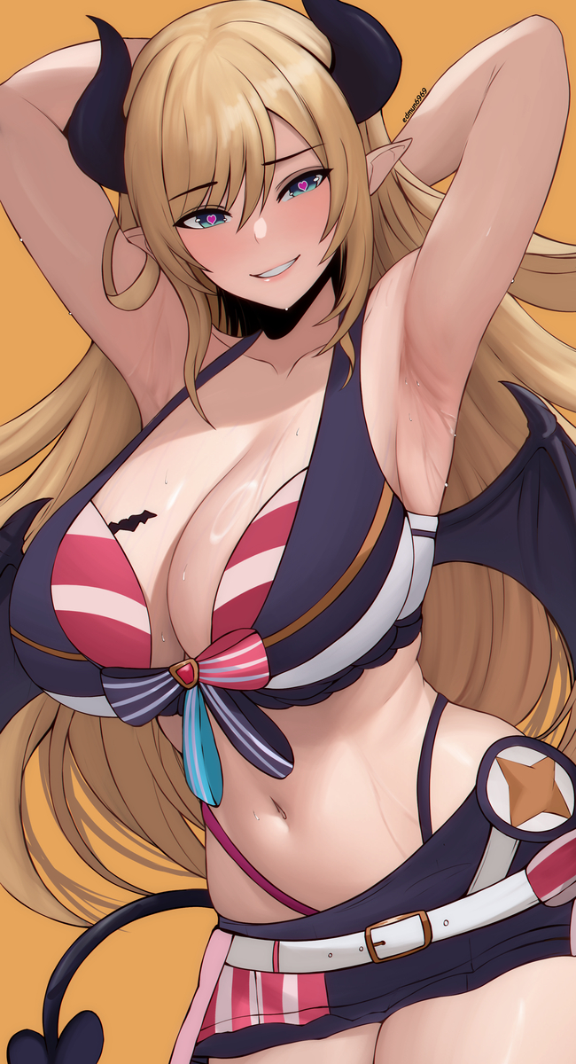 This is a pixiv picture whose title is ナイトプールちょこ.