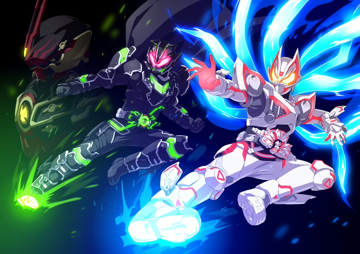 This is a pixiv picture whose title is ホンモノの仮面ライダー.